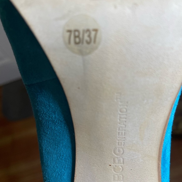 BCBG Blue Heels Size 7 - Picture 5 of 5